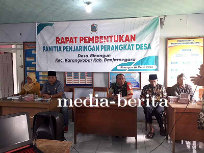 Babinsa Hadiri Sosialisasi Pembentukan Panitia Penjaringan Perangkat Desa Binangun