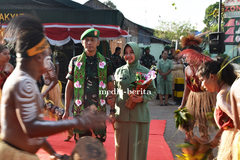 Kodim 1707/Merauke Gelar Penyambutan Dandim Baru Letkol Czi Dili Eko Setyawan