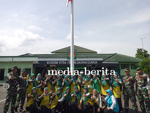 Kunjungan HIMPAUDI Sigaluh ke Kodim 0704 Banjarnegara