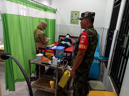 Babinsa Melaksanakan Pendampingan KB Di UPTD Puskesmas Karangkobar