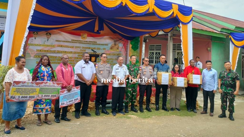 Tingkatkan Kesejahteraan Petani Papua, Kodim Jayapura Dukung Peresmian Koperasi Konsumen Petani Sumb