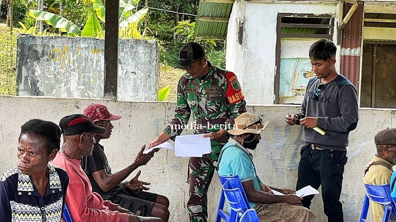 Cegah Malaria Sejak Dini, Babinsa Waris dan Satgas Kesehatan Swasembada Gelar Sosialisasi dan Pengob