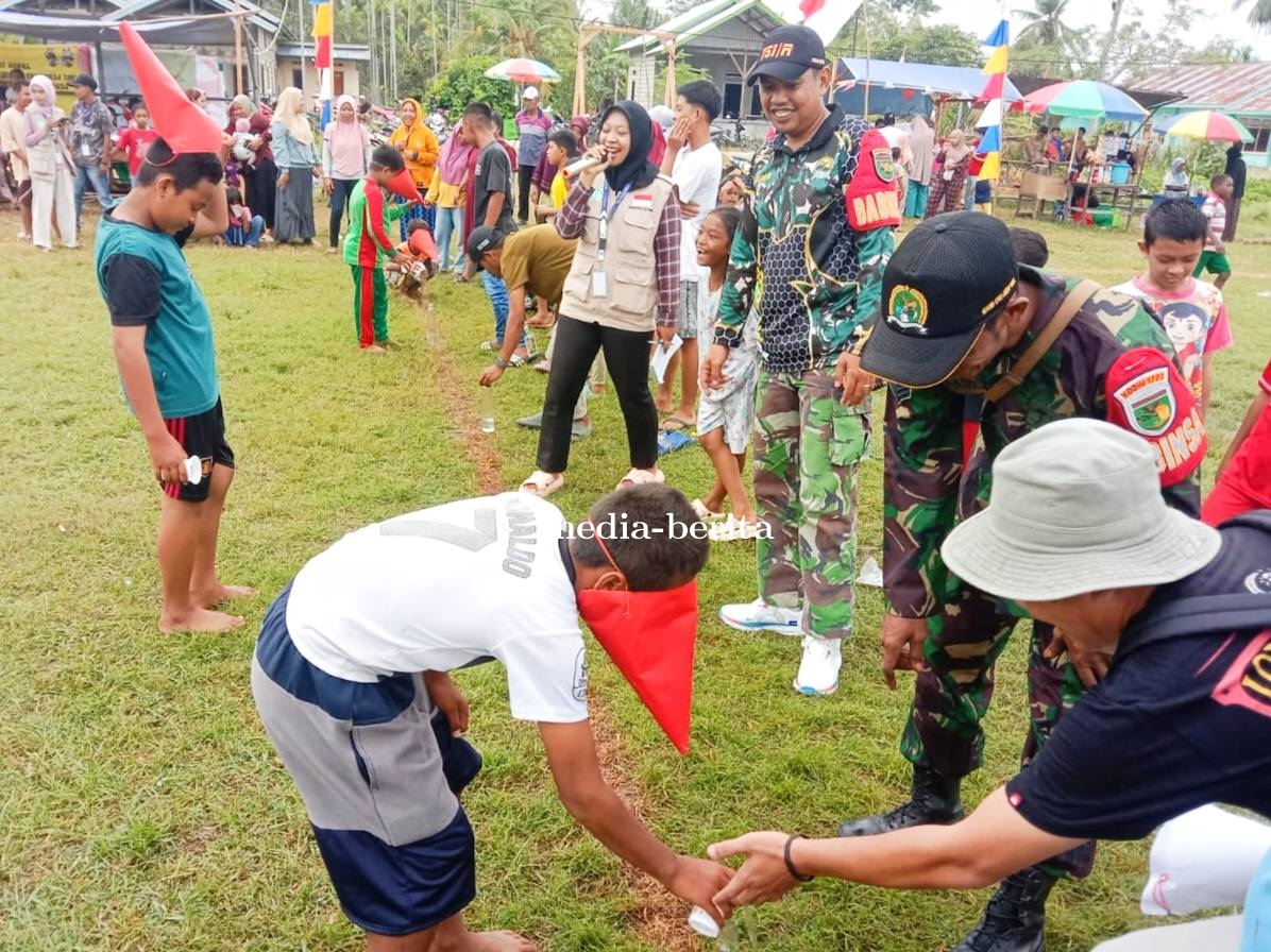 Koramil Skanto Bersama Karang Taruna Semarakkan HUT RI Dengan Gelar Lomba