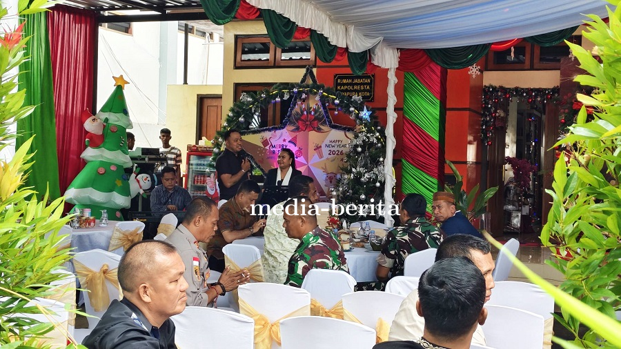 Dandim 1701/Jayapura Safari Natal Kunjungi Kapolresta Jayapura Kota