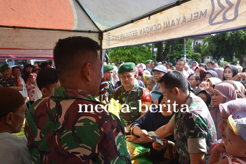 Kodim 0704 Banjarnegara Gelar Pasar Murah Bantu Masyarakat Hadapi Kenaikan Harga Pangan