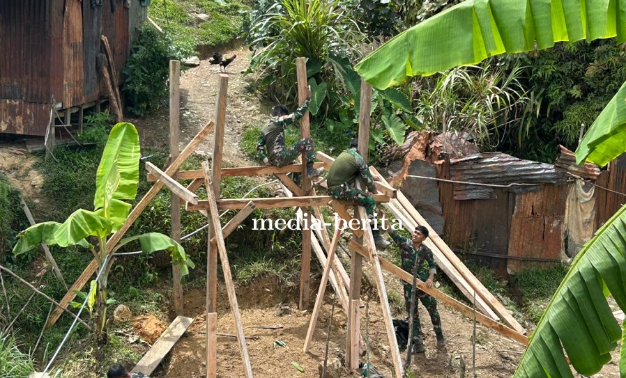 Setetes Air, Sejuta Harapan: TNI Bangun Pipanisasi dan MCK di Distrik Kiwirok Pegunungan Bintang