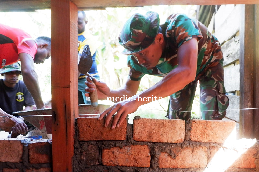 Bekerja Dengan Sepenuh Hati, Satgas TMMD Tingkatkan Kesejahteraan Warga Kamno Sari
