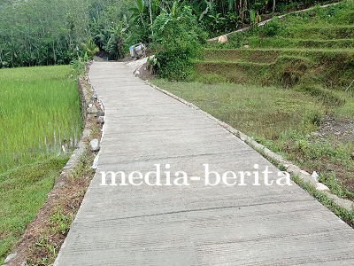 Jalan Rabat Beton Sepanjang 806 Meter Mulus Berkat TMMD Reguler ke-120