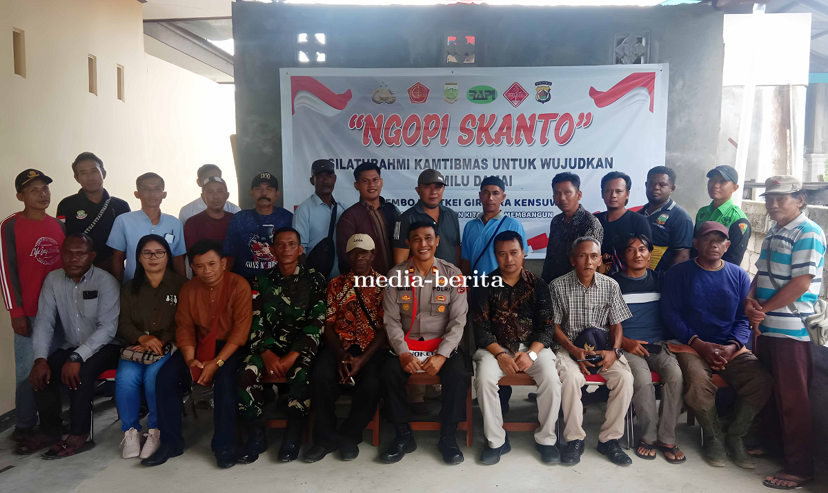Silahturahmi Kamtibmas \"NGOPI SKANTO\" Untuk Mewujudkan Pemilu Damai