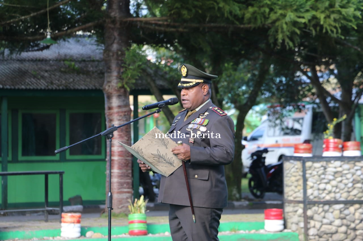 Mengingat Hari Pahlawan 10 November Dandim 1702 Jayawijaya Pimpin Upacara