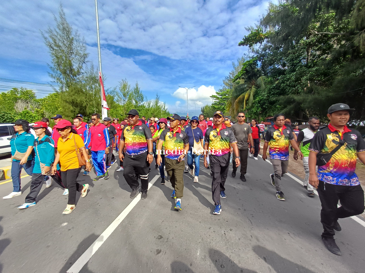 Pencanangan HUT Kota Jayapura ke 114 dan Pekabaran Injil di Tanah Tabi, Dandim Jayapura Ikut Semarak