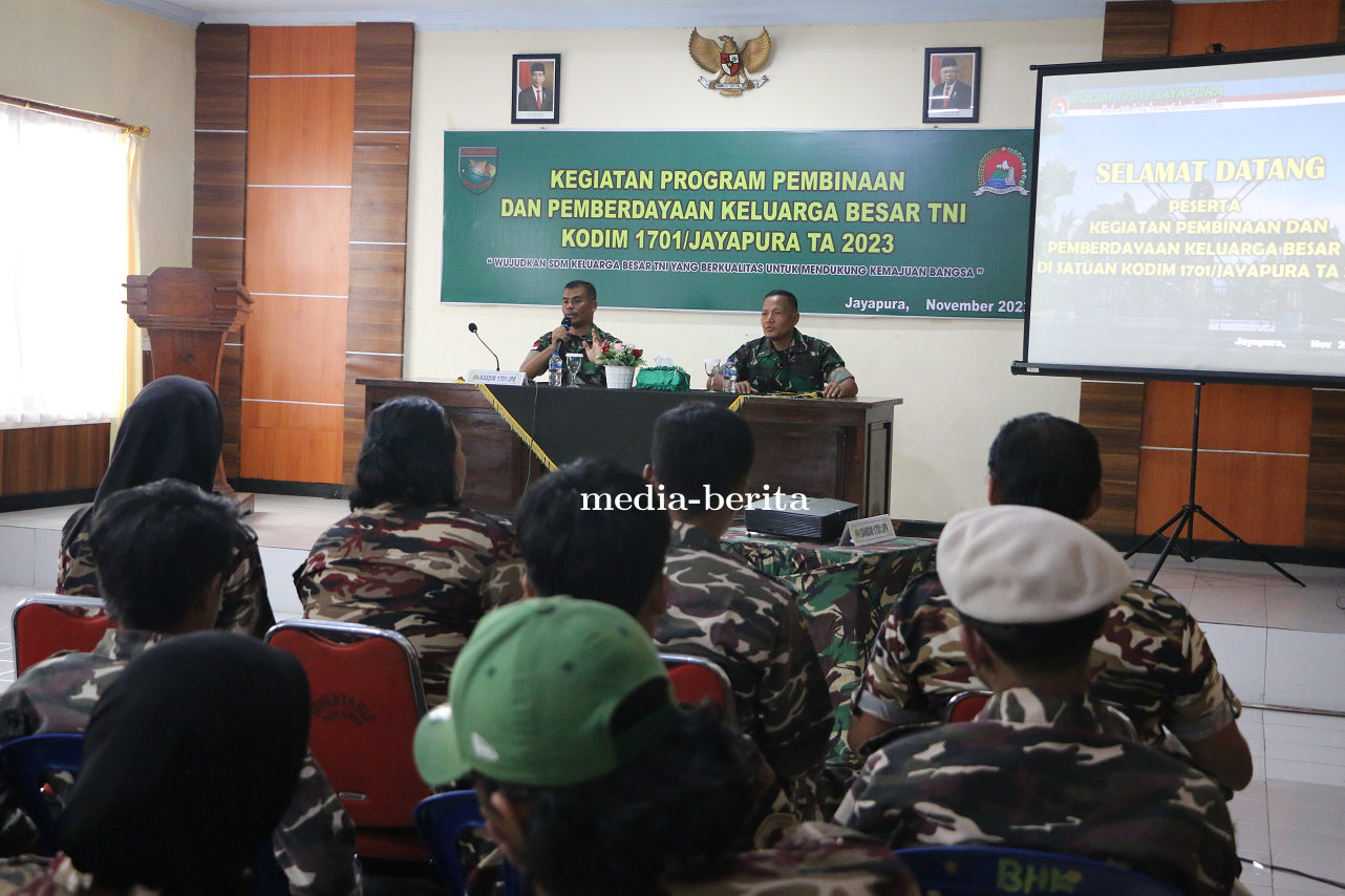Kasdim Jayapura Tekankan Jangan Golput Dalam Kegiatan Pemberdayaan Keluarga Besar TNI