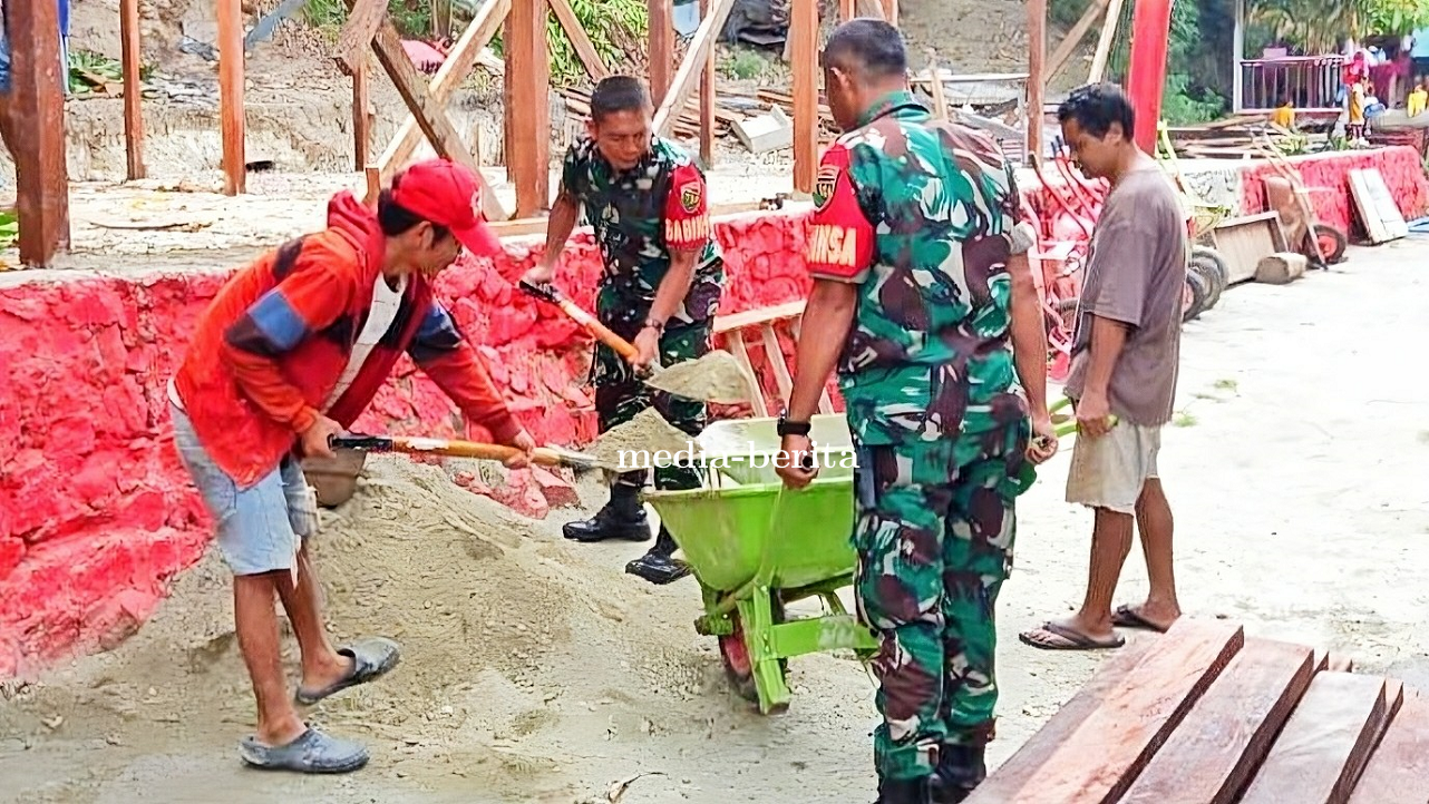 Meningkatkan Ekonomi Masyarakat Babinsa Sentani Gotong Royong Bangun Koperasi Unit Desa