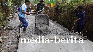 Antusias TNI dan Warga melaksanakan TMMD