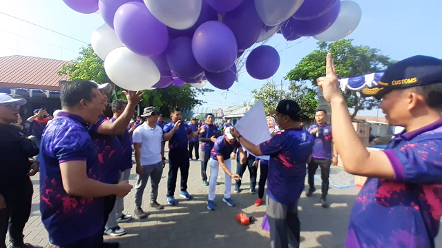 Semarak Harhubnas Dandim 0712 Tegal Memberikan Selamat