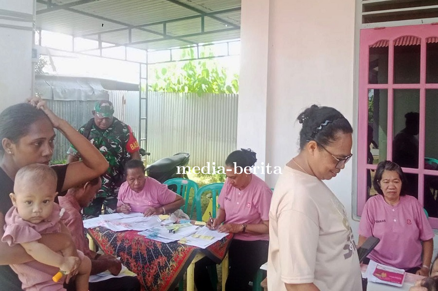 Babinsa Kelapa Lima Ajak Warga Aktif Ikuti Posyandu Demi Kesehatan Balita dan Lansia