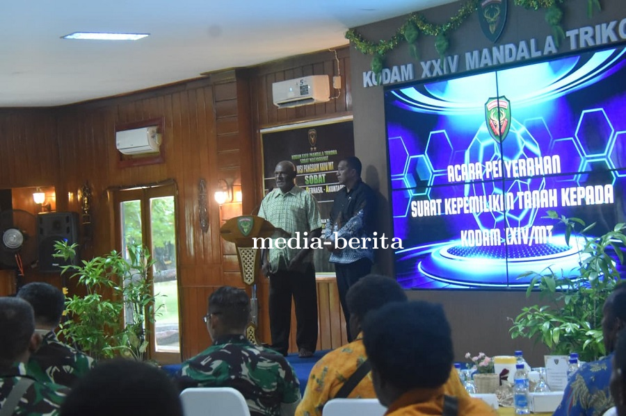 Pangdam XXIV/MT Terima Penyerahan Tanah Ulayat, Tonggak Strategis Penguatan Pertahanan