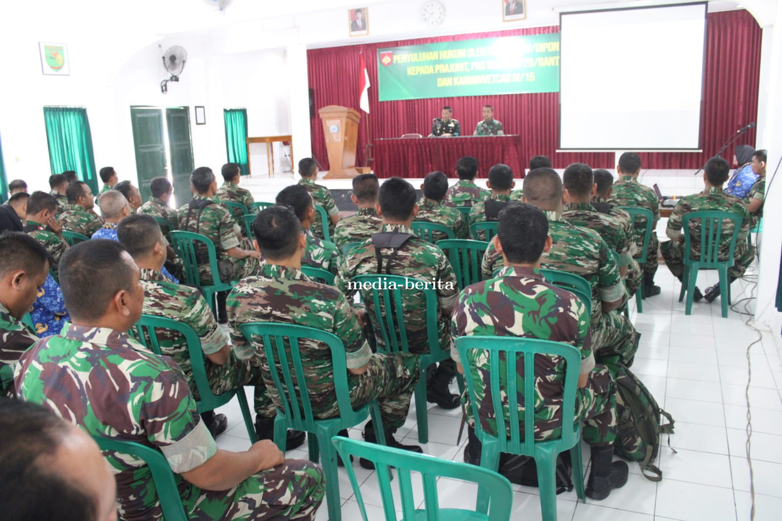 Tingkatkan Disiplin dan Taat Hukum Kodim 0729 Bantul Terima Penyuluhan Hukum dari Kumdam IV/Dip