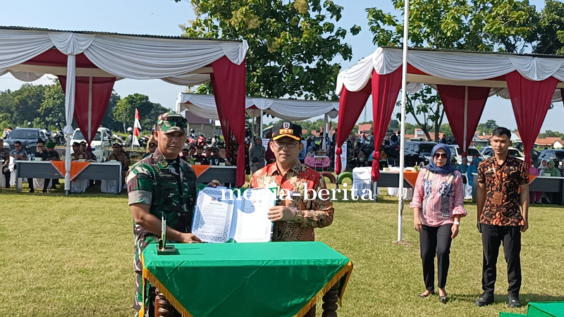 Kodim 0712 Tegal Gelar Upacara Pembukaan TMMD Sengkuyung Tahap I Tahun 2024