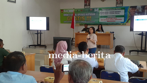Kodim 0712 Tegal Mendapatkan Sosialisasi Katarak Dari Yayasan Lentera Indah Jakarta