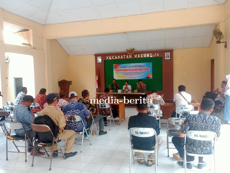 Babinsa Koramil 04 Warureja Hadiri Rapat Koordinasi Mitigasi Bencana