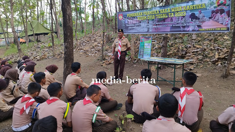 Pembukaan Persami Pramuka Saka Wira Kartika Kodim 0712 Tegal Tahun 2023