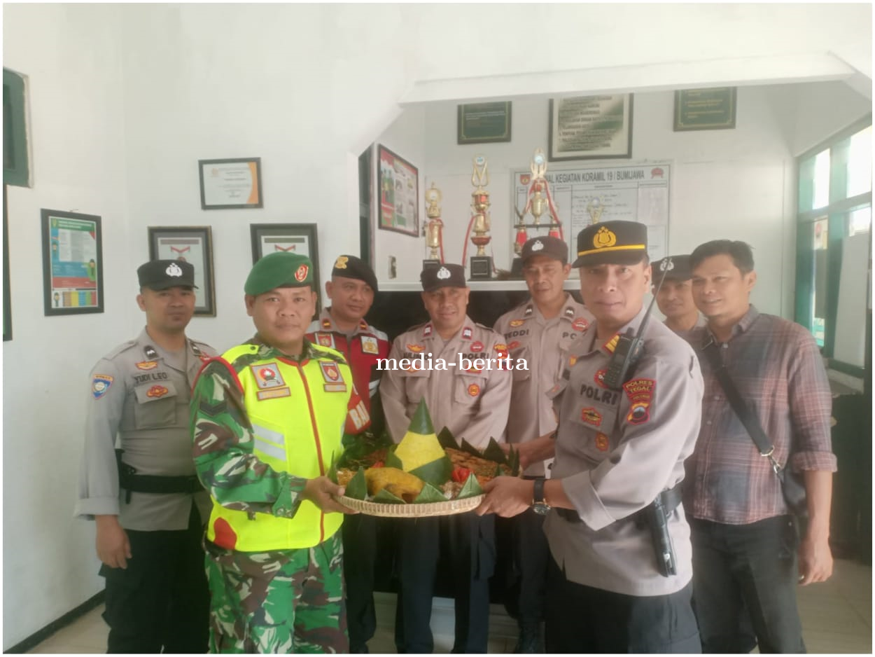 Koramil Bumijawa Mendapat Ucapan HUT TNI Dari Camat Dan Kapolsek Bumijawa
