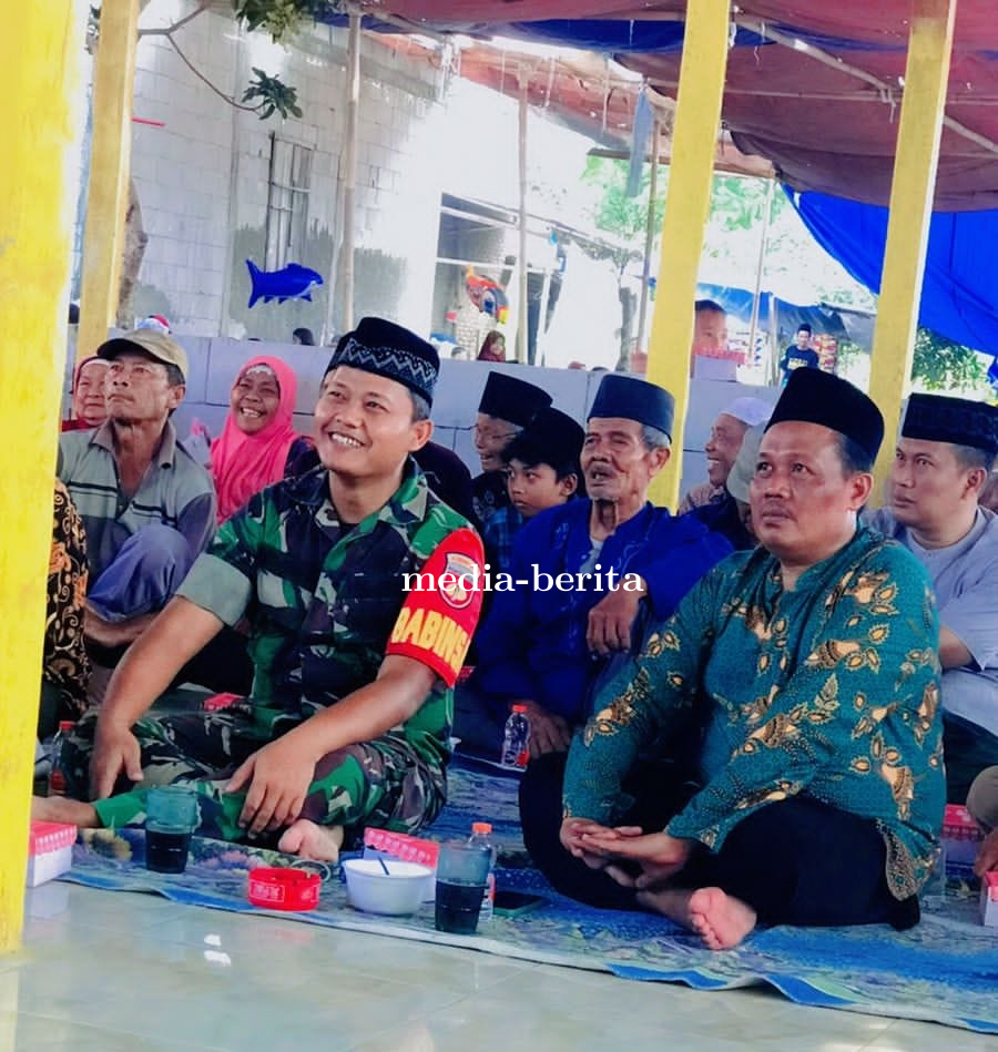 Babinsa Koramil Suradadi Hadiri Pengajian Maulid Nabi Muhammad SAW