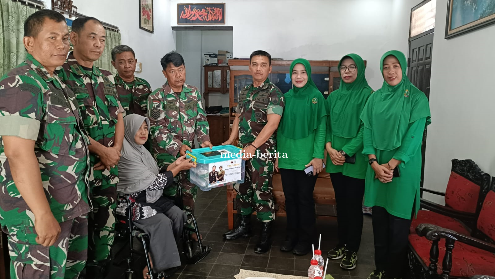 Dandim 0712 Tegal Kunjungi Keluarga Anggota Yang Sakit Menahun
