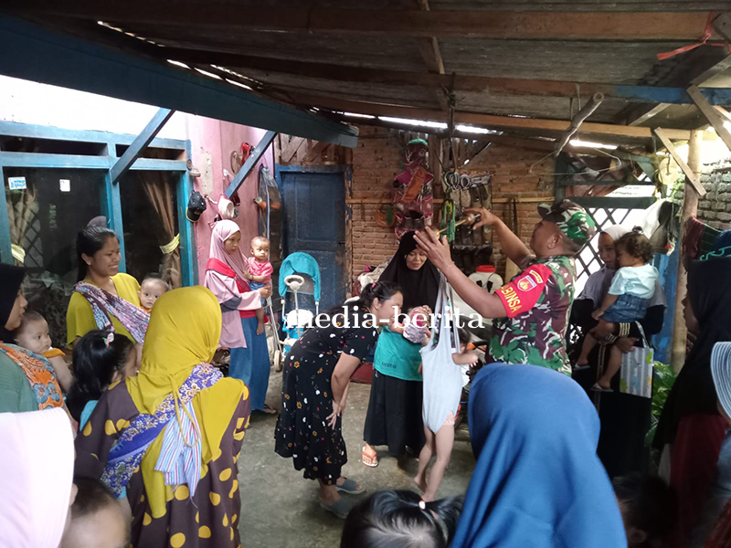 Babinsa Dampingi Kegiatan Posyandu Untuk Penurunan Angka Stunting