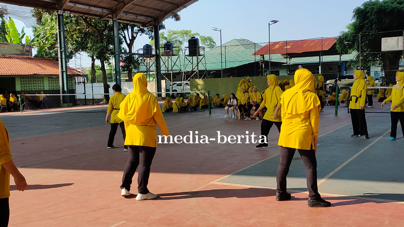 Jaga Kebugaran, Persit KCK Cab XXII Gelar Olahraga Bersama