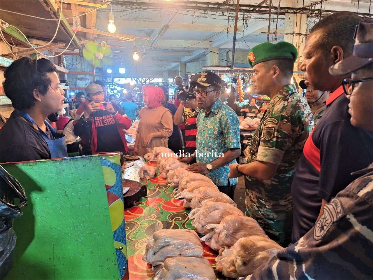 Kendalikan Inflasi Daerah Kasdim Jayapura Dampingi Pj Walikota Jayapura dan TPID Kota Jayapura Laksa