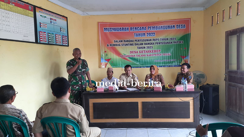 Persiapan Musrenbangdes Ta 2022,  Danramil 08 Talang Imbau Tidak Mudah Terprovokasi