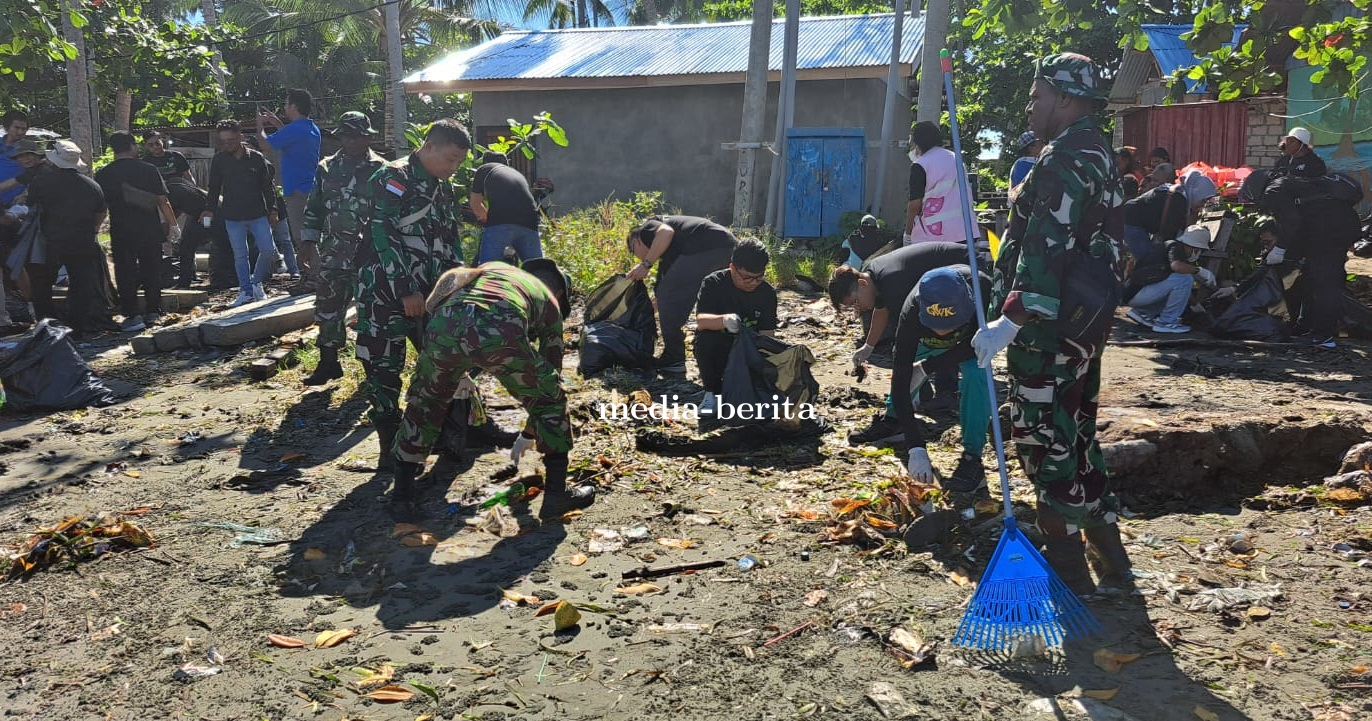 Peringati Hari Lingkungan Hidup Sedunia, Kodim Jayapura Lakukan Aksi Grebek Sampah