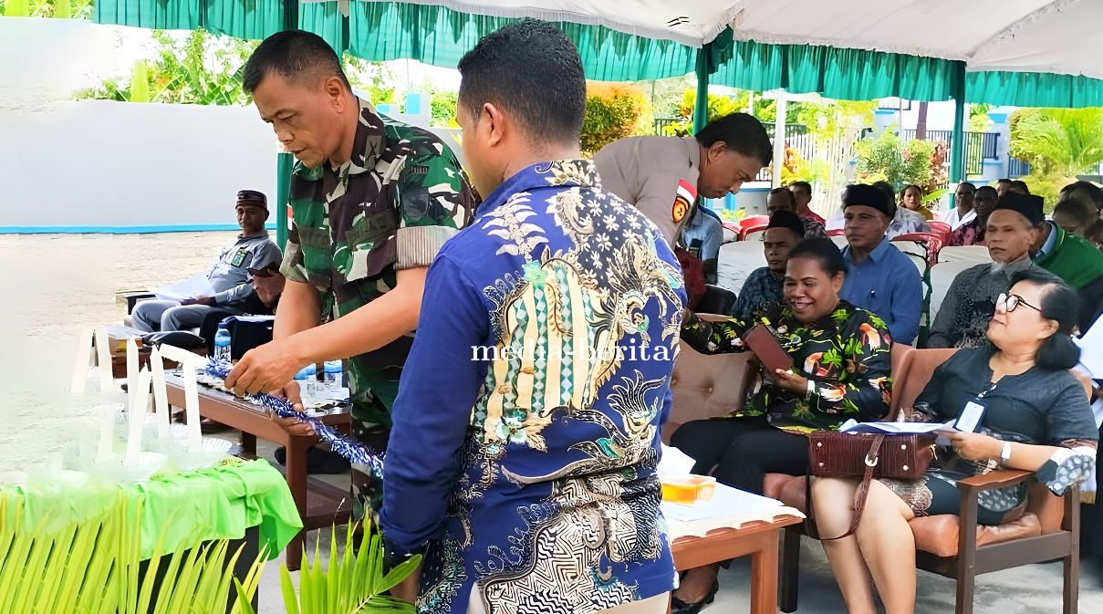 Pabung Keerom Ajak Mitra Pemerintah Daerah Bersinergi Dalam Menegakkan Demokrasi