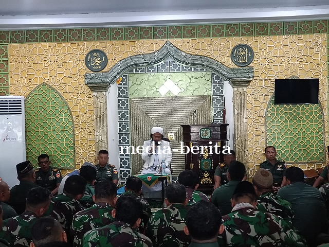 Anggota Kodim 0712 Tegal Ikuti Ceramah Safari Ustad H. Abdurahman