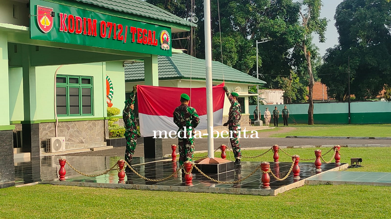 Kodim 0712 Tegal Gelar Upacara Hari Senin 25 Maret 2024