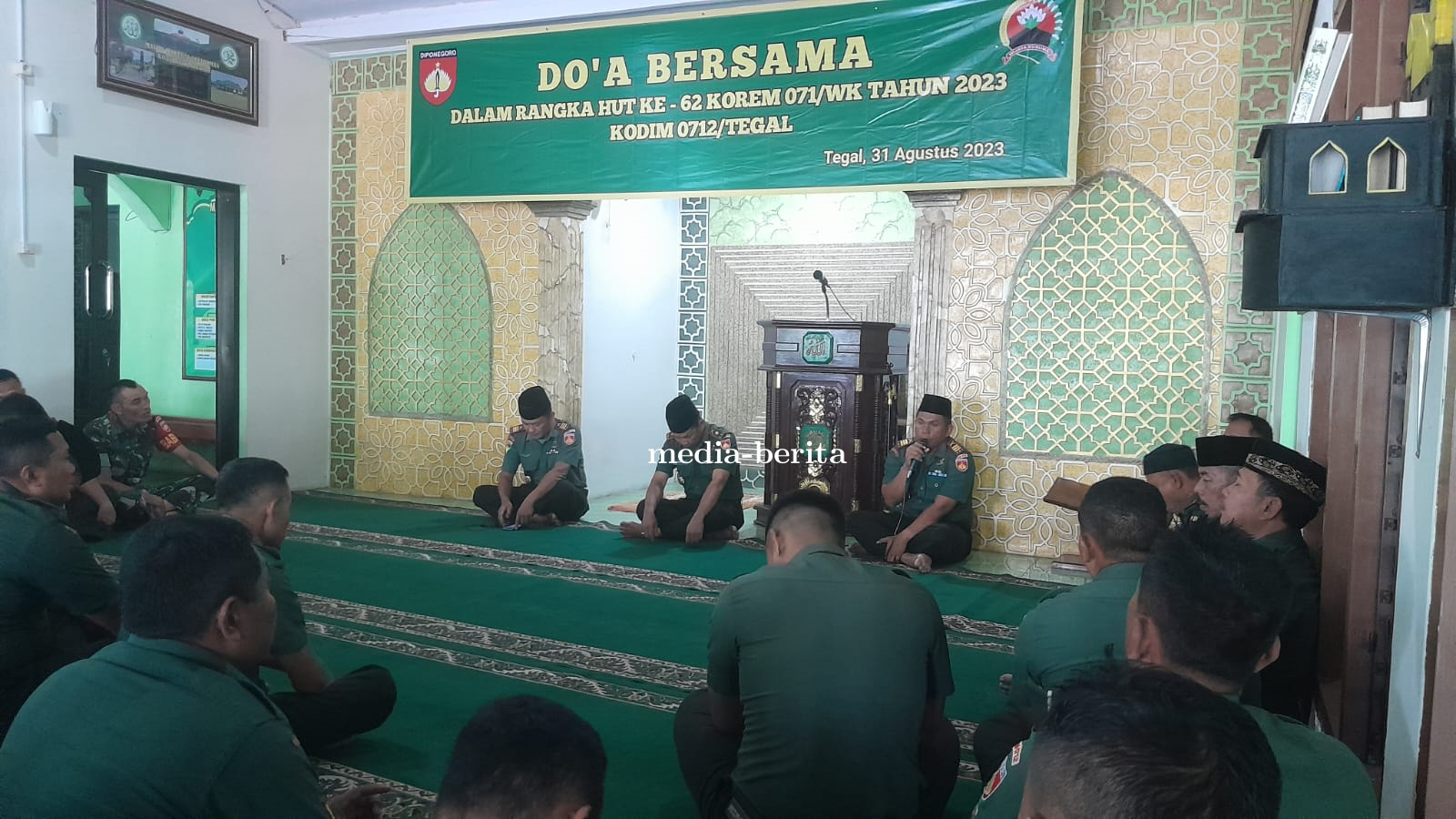 Doa Bersama Dalam Rangka HUT Korem 071 Wijayakusuma ke - 62 Tahun 2023.