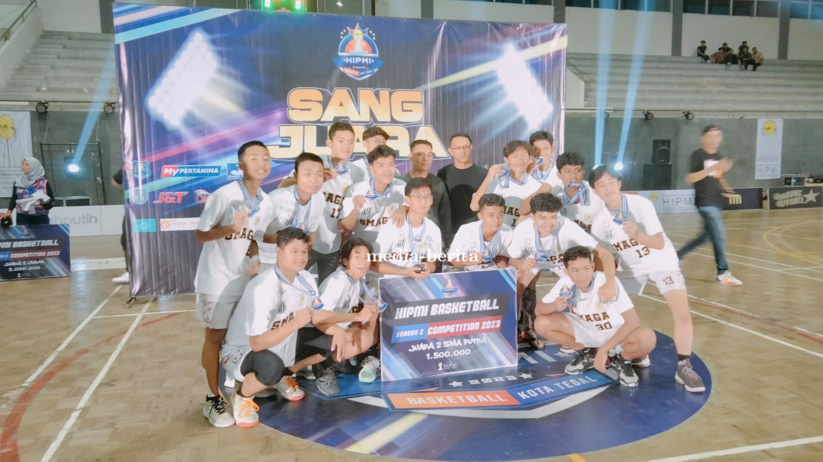 Dandim Tegal Hadiri Penutupan HIPMI Basketball Competition Series 2 Kota Tegal Tahun 2023