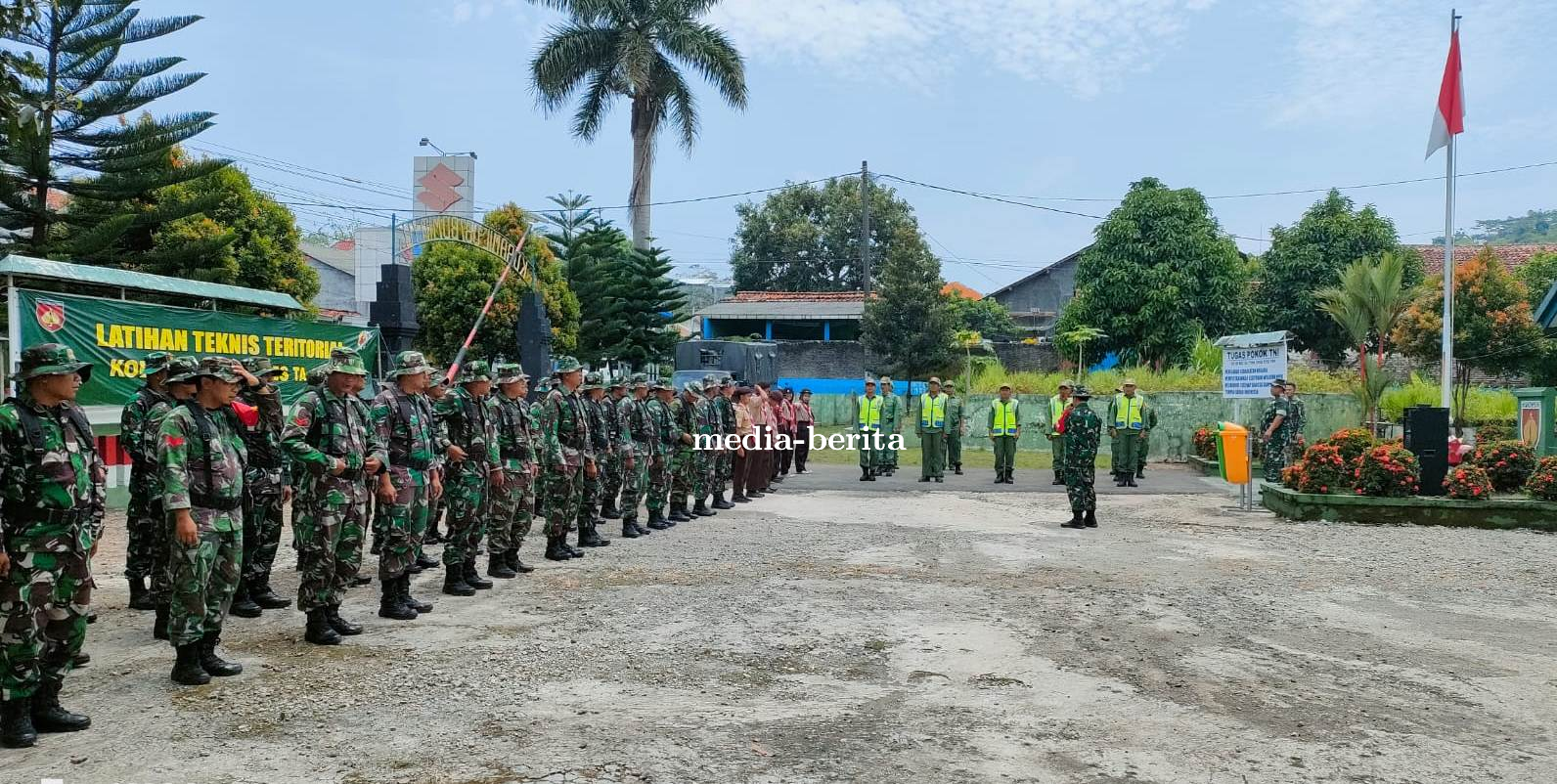 Latnister Babinsa Asah dan Pelihara Kemampuan Perlawanan Semesta