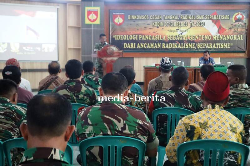 Kodim Brebes Gelar Pembinaan Masyarakat Terkait Radikalisme dan Separatisme