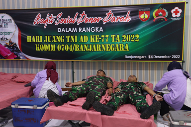 Donor Darah Dalam Rangka Hari Juang TNI AD