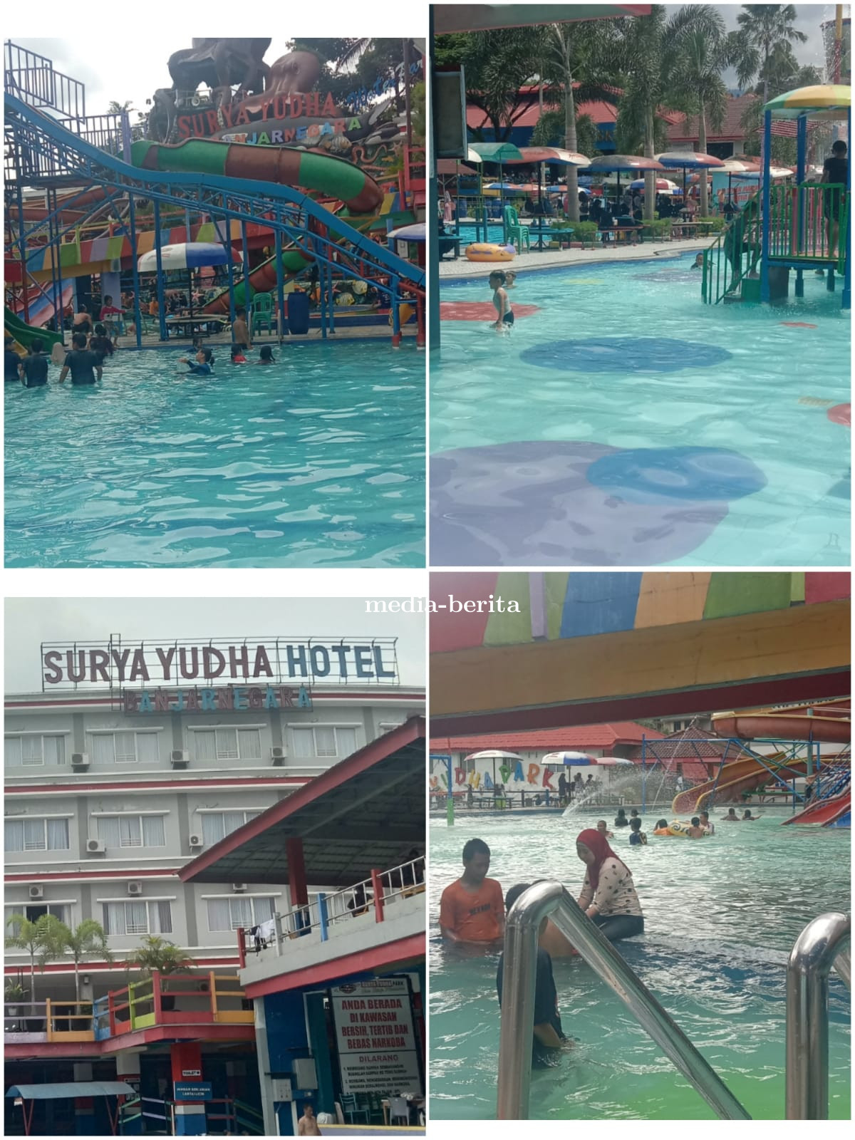 Menjelang Hari Raya Natal Dan Tahun Baru Pengunjung Dari Kota Manado Berkunjung Surya Yudha park.