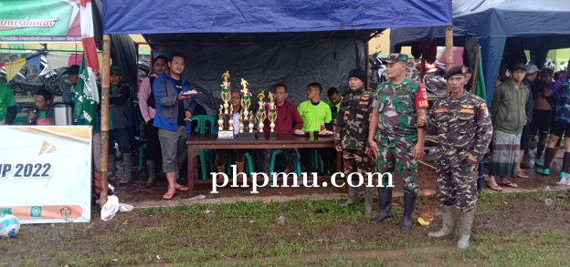 Sinergi Koramil Bersama Polsek Laksanakan Pengamanan Final Turnamen