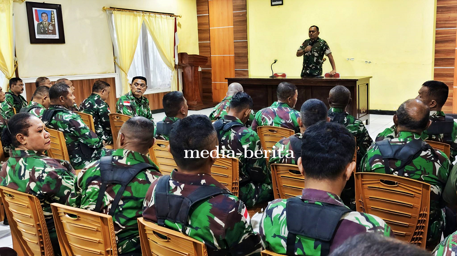 Dandim Jayapura Beri Arahan Prajurit: Jaga Kehormatan dan Nama Baik Satuan