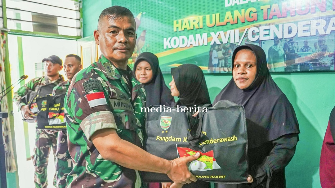 Kasdim Jayapura Tegaskan Kepedulian Sosial dan Kebersamaan dalam Bakti Sosial di Panti Asuhan Muhamm