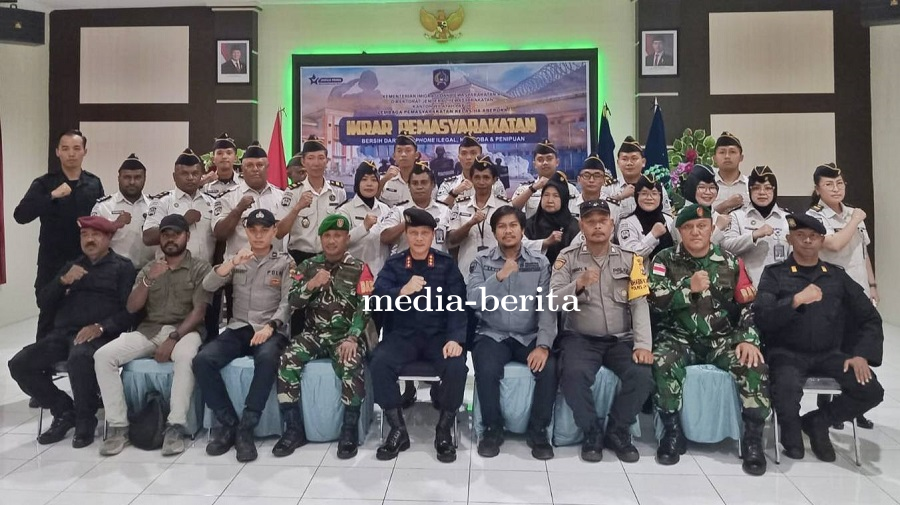 Komitmen Zero Narkoba, TNI-Polri-BNN Razia Kamar Hunian Lapas Abepura