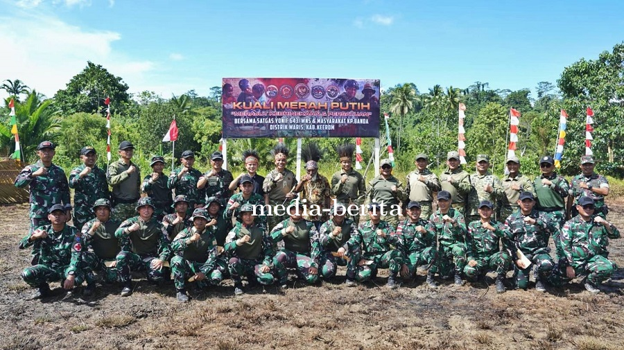 Merajut Kebhinnekaan dan Persatuan Kuali Merah Putih Bobon Santoso Satukan Warga Perbatasan