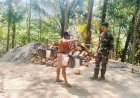 Senyum Satgas TMMD dan Penderes Nira Obrolan Hangat yang Menguatkan Semangat Membangun Desa