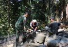 Jalinan Kawat Jalinan Kebersamaan Satgas TMMD dan Warga Bersatu Membangun Desa
